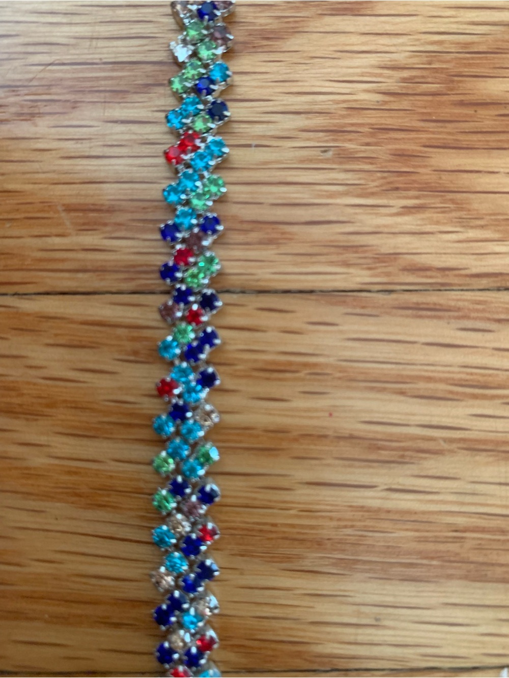 Multicolor Crystal Link Bracelet - Women Jewelry